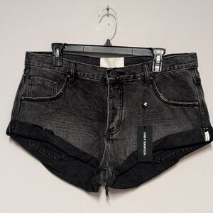 One Teaspoon Charcoal Jean Shorts